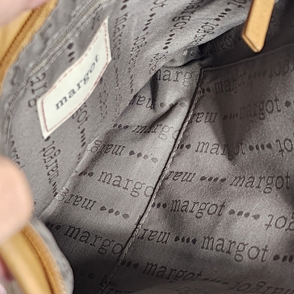 Tan Genuine Leather Crossbody Shoulder Bag with Turn Lock - Picture 3 of 9